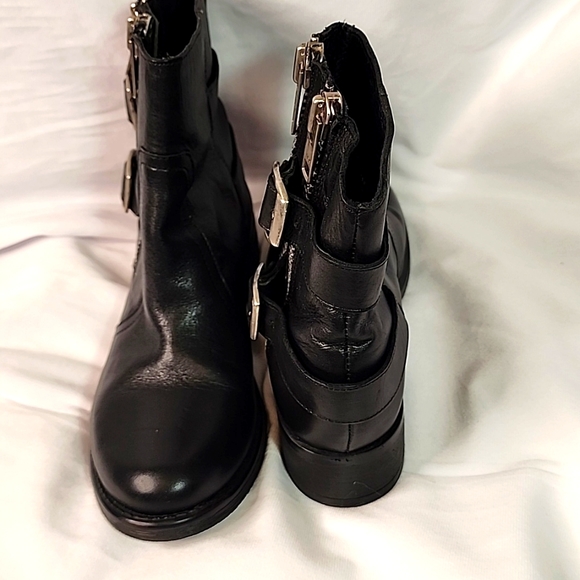 Steve Madden Mottoo Zipper Boots Black 8.5 - Picture 3 of 6